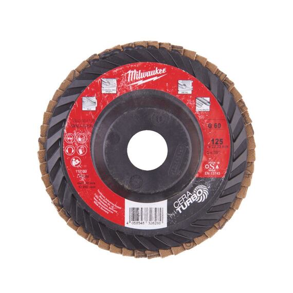 MILWAUKEE 4932472232 lamelový keramický kotouč 125mm K60, SLC50