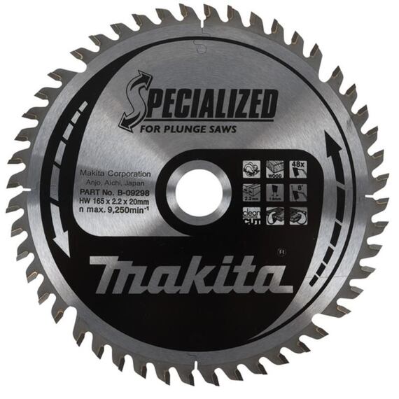 MAKITA B-09282 pilový kotouč 165mm*1,6mm*20mm 28Z