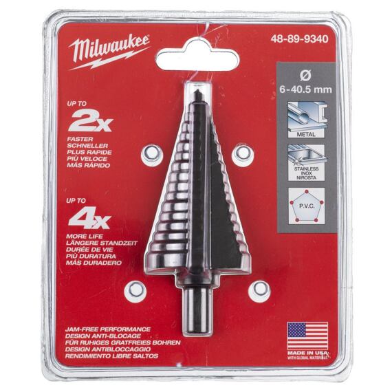 MILWAUKEE 48899340 stupňovitý vrták 6‑40, 5mm (vhodný pre rázové uťahováky)