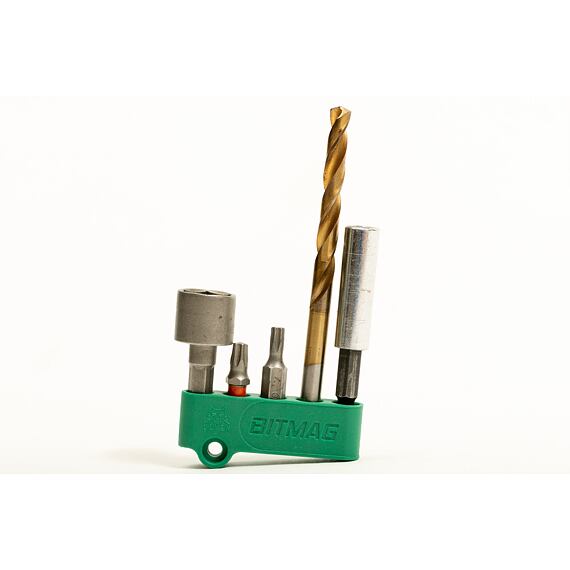 BITMAG držiak bitov k aku vŕtačkám MAGNETIC, composite, zelený