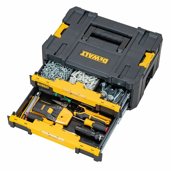 DeWalt DWST1-70706 kufrík TSTAK IV s dvoma zásuvkami