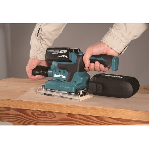 MAKITA DBO380Z aku vibrační bruska 18V LXT, 93*185mm, bez baterie