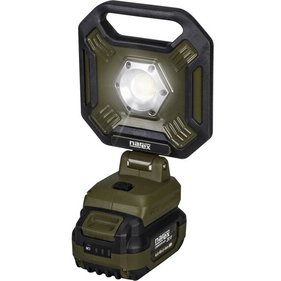 NAREX Camouflage CR LED 20, aku COB LED reflektor 20V, 2000lm, USB port, bez batérie, krabica