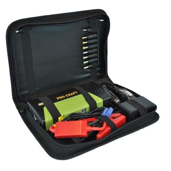 PROCRAFT JS-12 Jump-startér s funkcí Powerbanka, 3Ah*4 (12Ah), startovací proud 300A