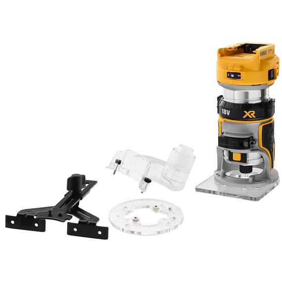 DeWalt DCW600N aku ohraňovacia frézka 18V, 16000-25500 ot./min., bez základne, bez batérie
