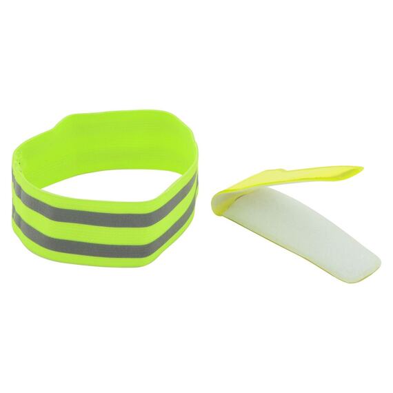 COMPASS pásik reflexný na ruku, svietiaci 4 LED, batéria CR2032 je súčasťou, 01588