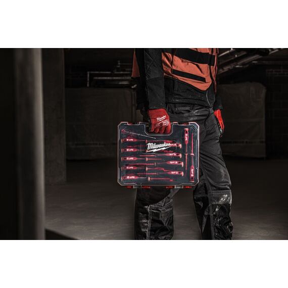 MILWAUKEE 4932479095 sada elektrikářských šroubováků 12 ks, v kufru