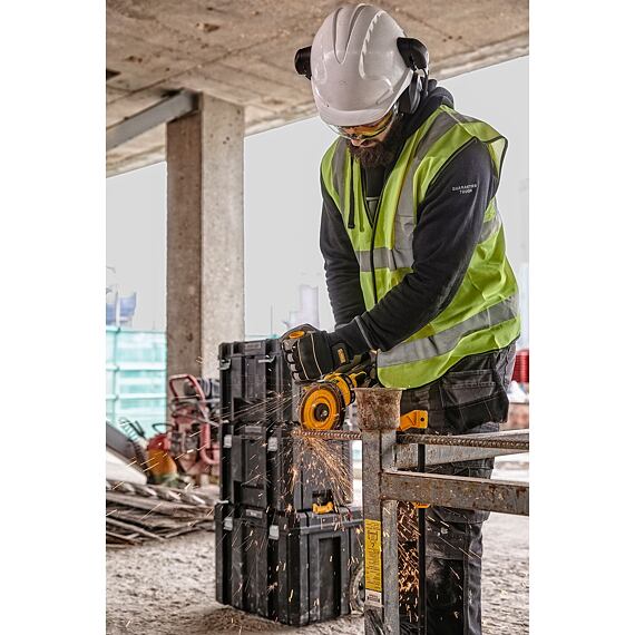 DeWalt DCG418X2 aku úhlová bruska 125mm, 54V/2*9Ah, FLEXVOLT, kufr TSTAK