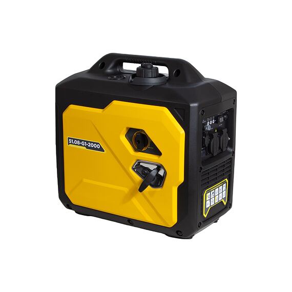 PROTECO elektrocentrála invertorová 2*230V, max. výkon 2kW, trvalý výkon 1,8kW, hmotnost 18kg