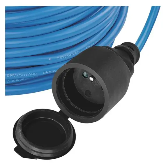 EMOS kabel 230V prodlužovací 20m/1Z SILIKON modrý, NEMRZNOUCÍ, 3*1,5mm IP44 P01420W