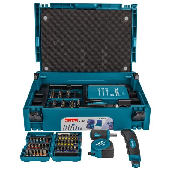 MAKITA B-49725 sada bitů a vrtáků, systainer, 96ks