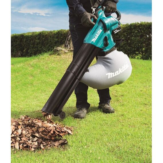 MAKITA DUB187Z aku ofukovač/vysavač 18V Li-Ion, dlouhá tryska s kolečky, bez baterie