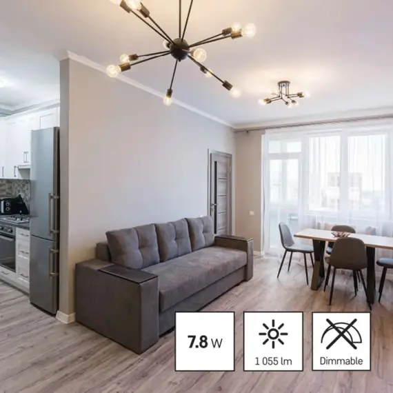 EMOS LED žárovka Filament GLOBE 7,8W E27 teplá bílá 1055lm ZF2150