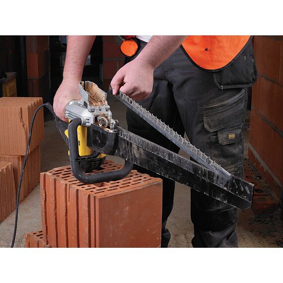 DeWalt DWE398 píla Alligator 1700W, 430mm, na rezanie Porotonu/Porothermu triedy 20