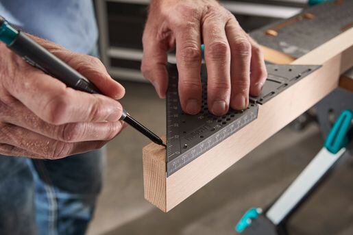 WOLFCRAFT uholník 3D VARIO nastaviteľný pre tesárov a stolárov, 5209000