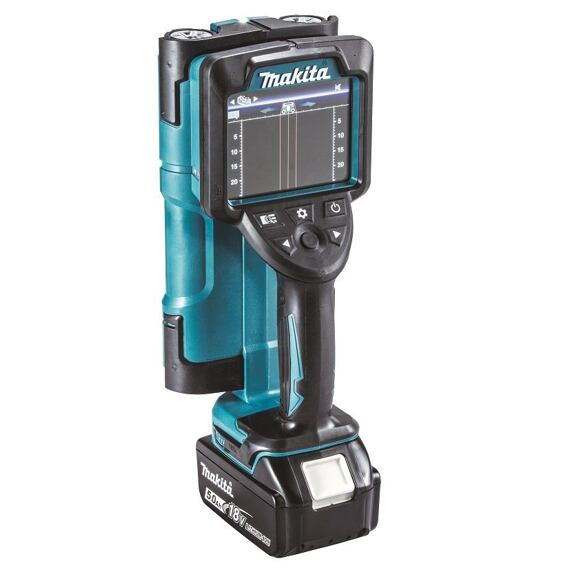 MAKITA DWD181ZJ aku detektor 18V LXT kov/plast/dřevo, LED bar. displej, laserová linie, bez baterie