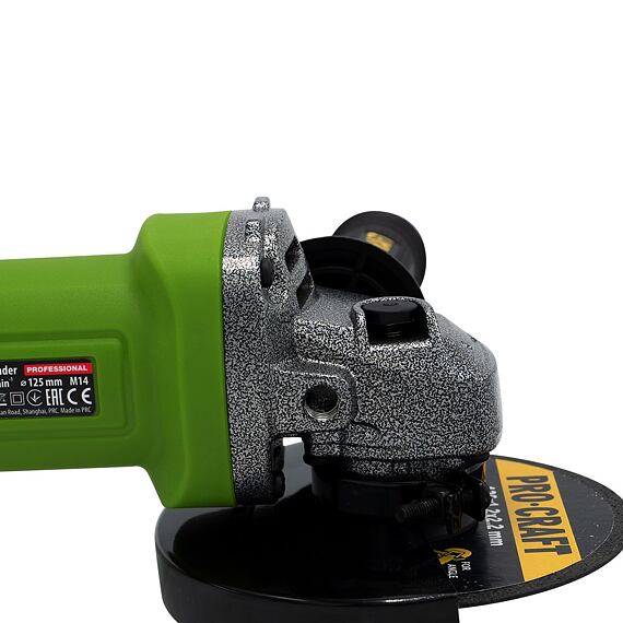 PROCRAFT PW1050 úhlová bruska 125mm, 850W, pozvolný rozběh