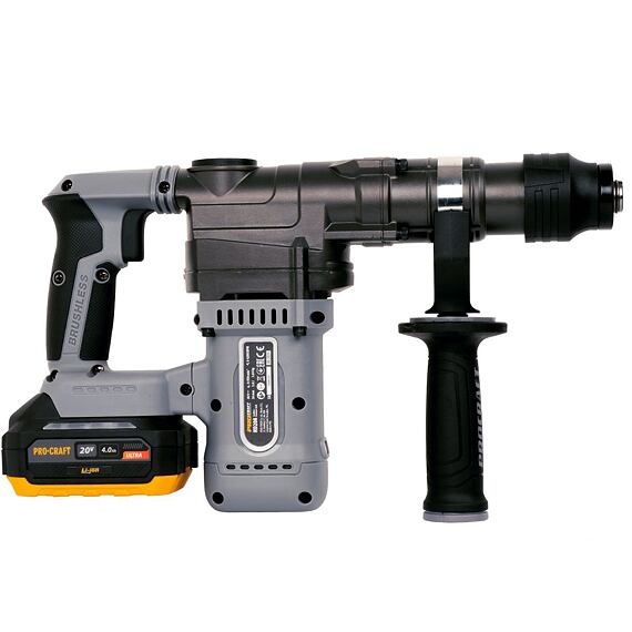 PROCRAFT INDUSTRIAL HD20A aku kombinované kladivo 20V/4Ah, 3,8J, bezuhlíkový motor