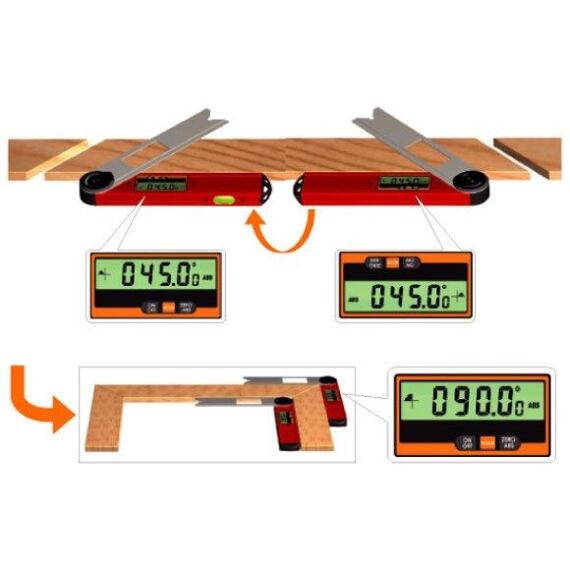 FACHMANN úhloměr digitální s ramenem 0°-220° rozlišení na 0,05° FDU-002