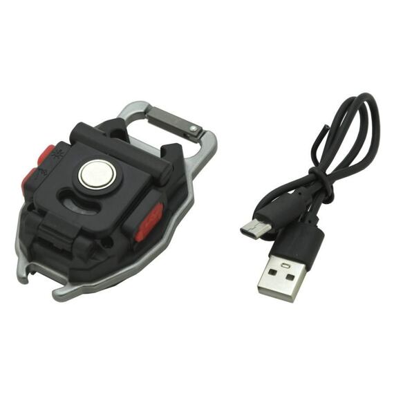 CATTARA svítilna LED COB 560lm, 7 režimů svícení, zapalovač, nabíjení USB-C, 13154