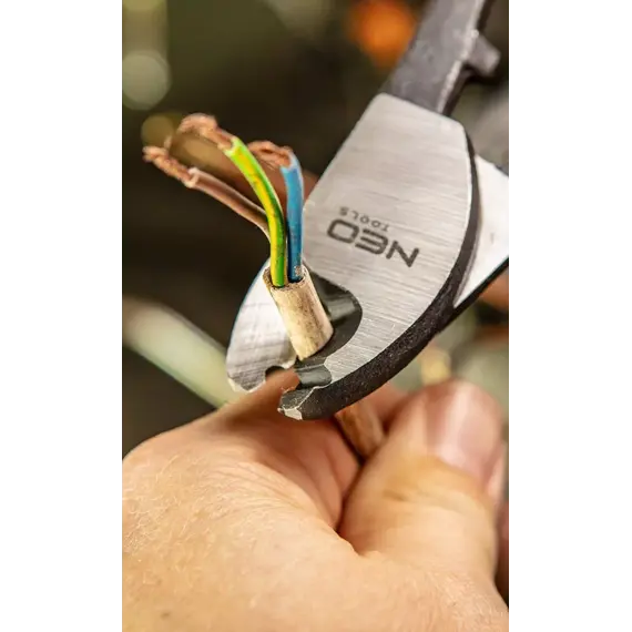 NEO kleště na kabely Al, Cu do průměru 10mm, délka 160mm, 01-513