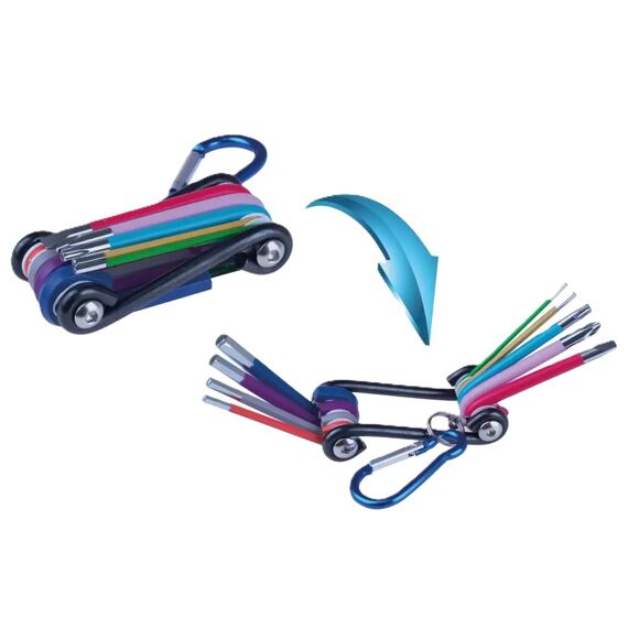 DEDRA cyklistická multitool sada 9-dílná, karabina, 06F243