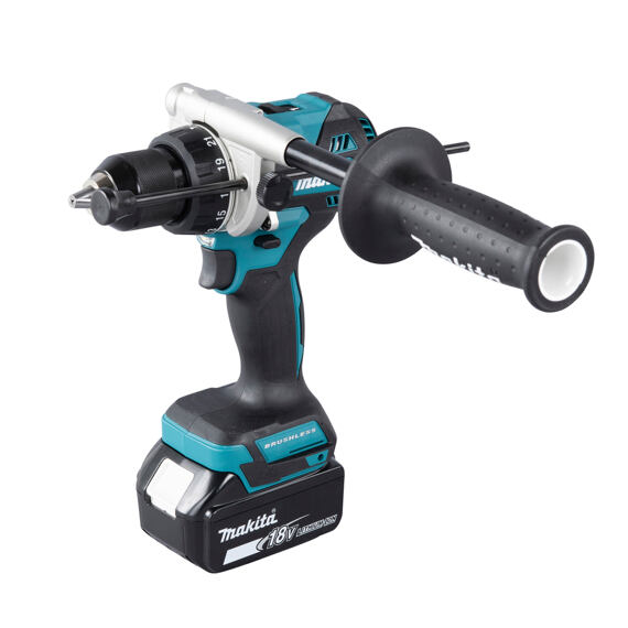 MAKITA DHP492RTJ aku bezuhíková příklepová vrtačka LXT 18V/2*5Ah, 130Nm, 0-550/2100 ot./min., MAKPAC