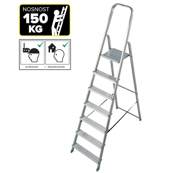 KRAUSE schůdky Al 7 nosnost 150kg 10.6617-KR