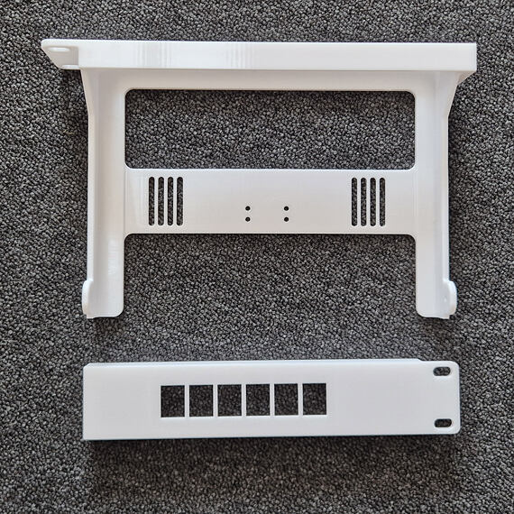 3D Tisk rackmount pro Fortinet Fortigate 40F/50G, díry pro keystone