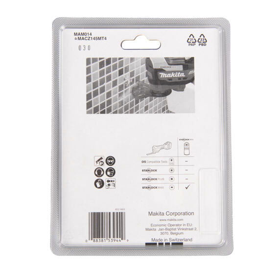 MAKITA B-66547 ponorný list STARLOCK-MAX 100*50mm HM gr.40 MAM014 = new B-66503