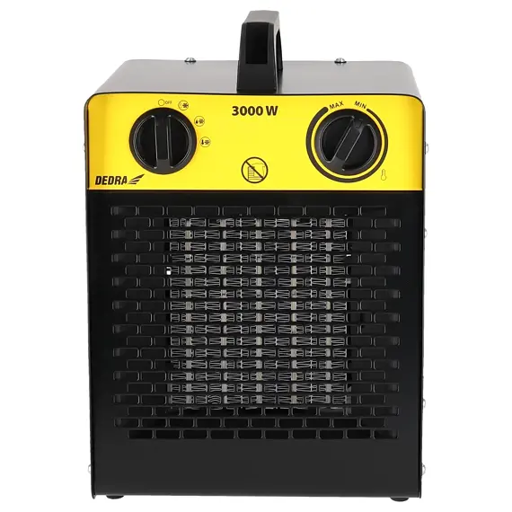 DEDRA ohřívač vzduchu 230V, 0,25/1,5/3kW, keramické těleso, proud vzduchu 187 m3/h. DED9931C1