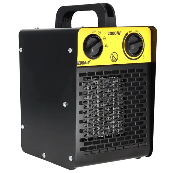 DEDRA ohřívač vzduchu 230V, 25/1000/2000W, proud vzduchu 148 m3/h., PTC keramické tělěso DED9930C1
