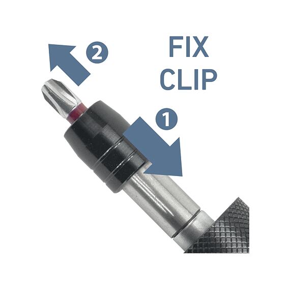 EXTOL Premium šroubovák momentový pro bity 1/4", 1-6Nm, magnet FIX-Clip, 8825301