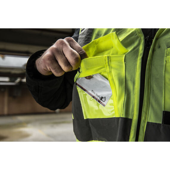 MILWAUKEE 4932471890 vesta výstražná vel. L/XL, ŽLUTÁ, vysoká viditelnost, zip, kapsy
