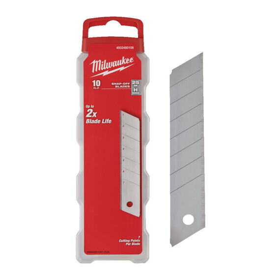 MILWAUKEE 4932480108 ulamovací čepel 25mm, 10ks, mikrokarbidový disperzní kov, robustní zásobník