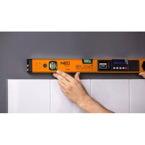 NEO vodováha digitální LASER paprsek, 60cm, 71-200