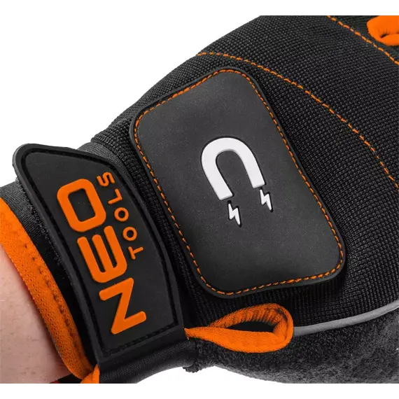 NEO rukavice pracovní s magnetem, 3 odkryté prsty, EN 388, GD014