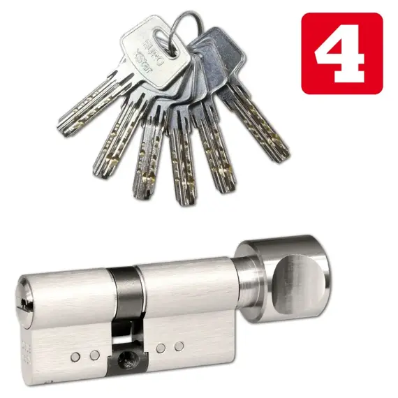 RICHTER vložka cylindrická 30+35 s knoflíkem, 6kl., 4.třída bezpečnosti 495029