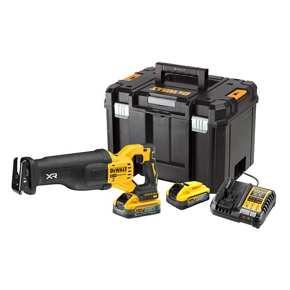 DeWalt DCS386H2T aku pila ocaska 18V/2*5Ah POWERSTACK, kufr Tstak