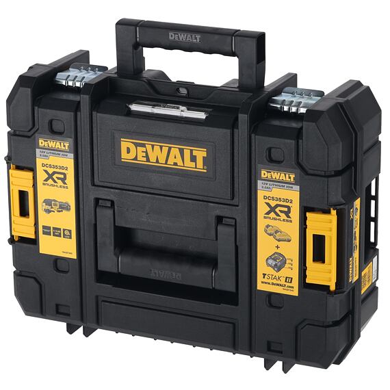 DeWALT DCS353D2 aku oscilační multibruska XR 12V/2*2Ah, příslušenství, kufr