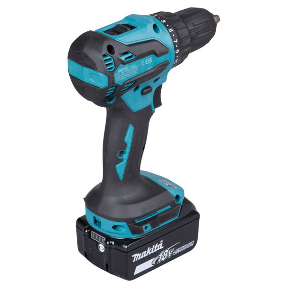 MAKITA DDF490SFJ aku vrtačka bezuhlíková 18V/2*3Ah LXT Basic, 65Nm, 500-1900 ot./min