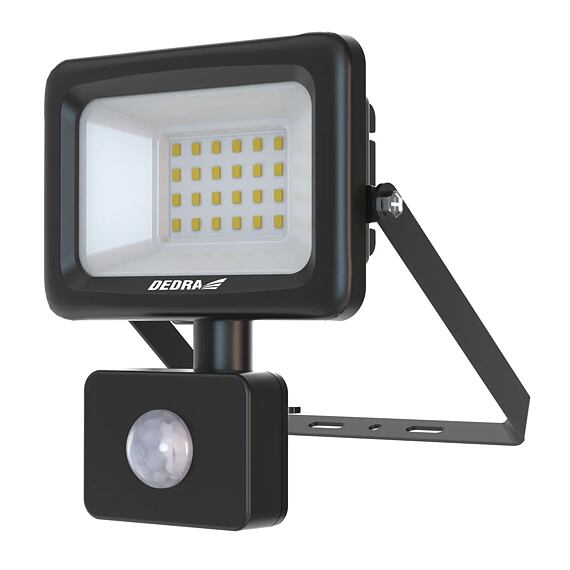 DEDRA reflektor LED SMD 20W, 1800lm, nástěnný s detektorem pohybu, SLIM, L1093-2