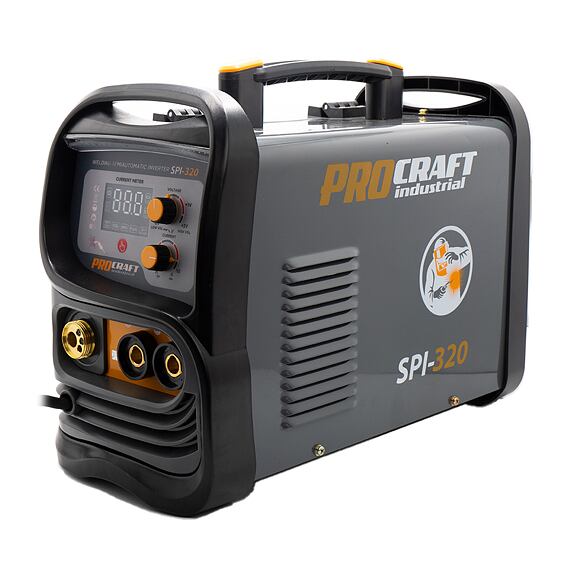 PROCRAFT SPI-320 poloautomatická invertorová/CO2 svářečka MMA, MIG-MAG, FCAW-Flux, Tig, 160A