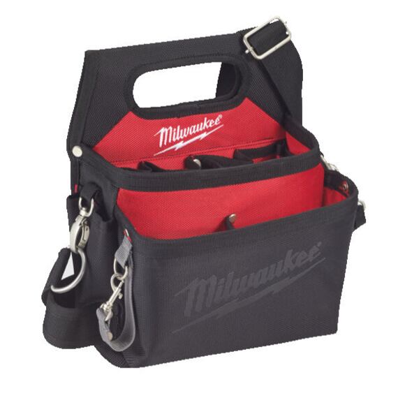 MILWAUKEE 4932500308 elektrikářská brašna na opasek, vyrobena z balistického nylonu, dvojité prošití