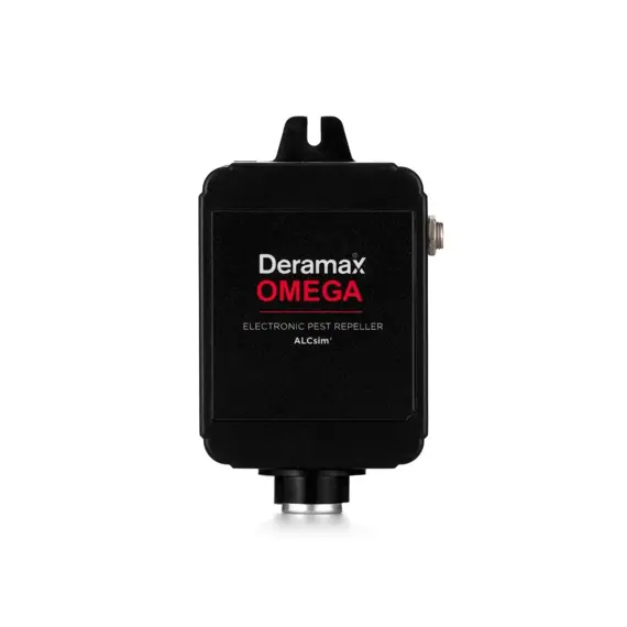 DERAMAX Omega Ultrazvukový plašič kun a hlodavců II. generace s ALCsim, simuluje útok dravců, 450m2