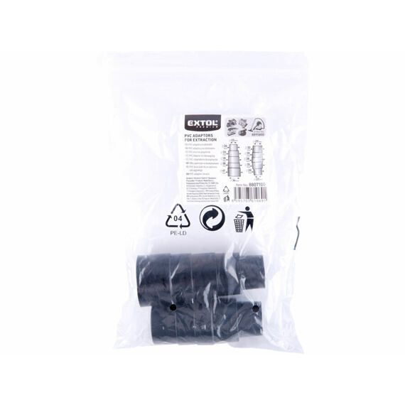 EXTOL Premium adaptéry k odsávání, 2ks, vnější 26-41/28-38mm 8807100