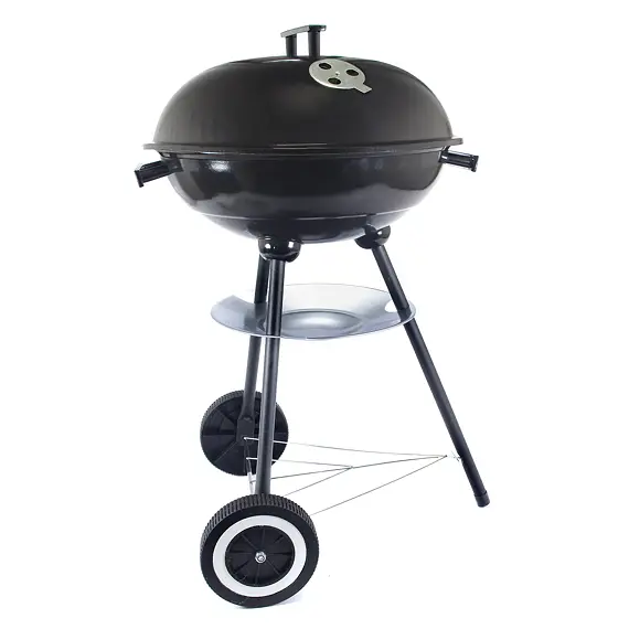 gril BALL 40cm, výška 57cm, černý s víkem 368666