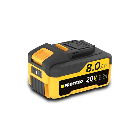 PROTECO aku sada nabíječka DUAL 20V 4A + 2* akumulátor 20V/8Ah, 51.99-DUAL-8000
