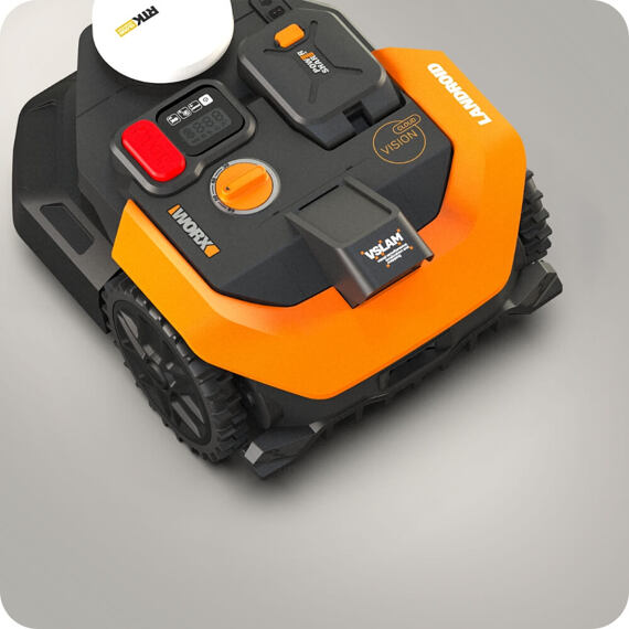 WORX Garden WR365E robotická sekačka VisionRTK stereo, řízená GPS signálem a kamerou
