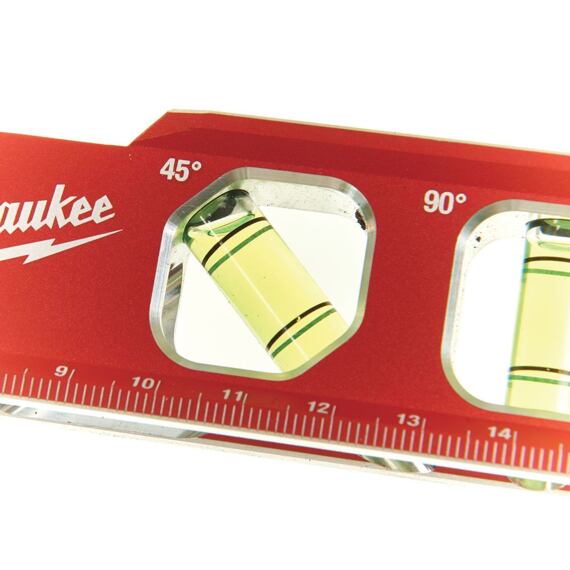 MILWAUKEE 4932459097 magnetická vodováha TORPEDO s trubicovou libelou, 45° libela